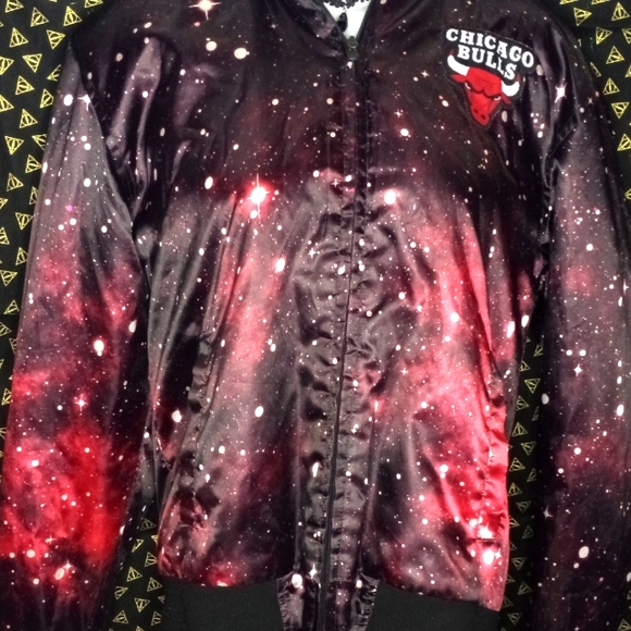 NBA Other - NBA Chicago Bulls Galaxy Stars Hooded Zip Up Jacket